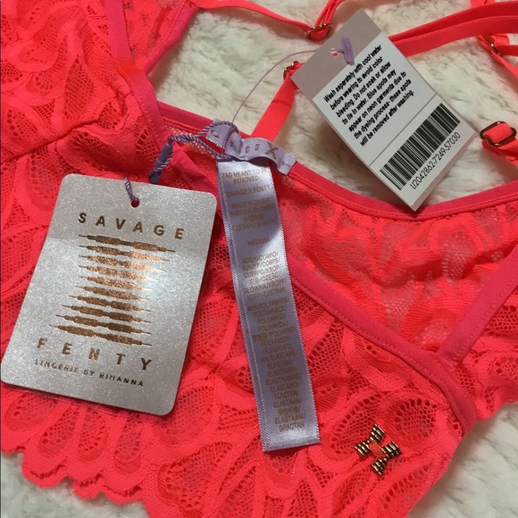 Savage X Fenty Savage Not Sorry Lace Bodysuit size medium - Picture 4 of 9